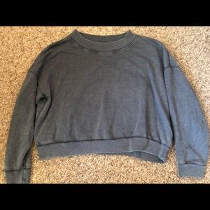 Aerie cropped crew neck sweatshirt